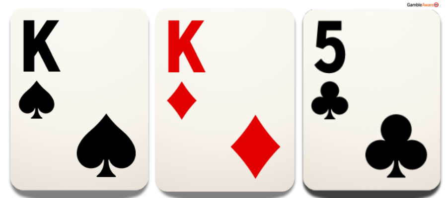 Board Texture KK5 rainbow – BTN c-bets 96% of the time.