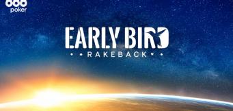 Early Bird 10% Rakeback Special Hits the Mark on 888poker Tables!